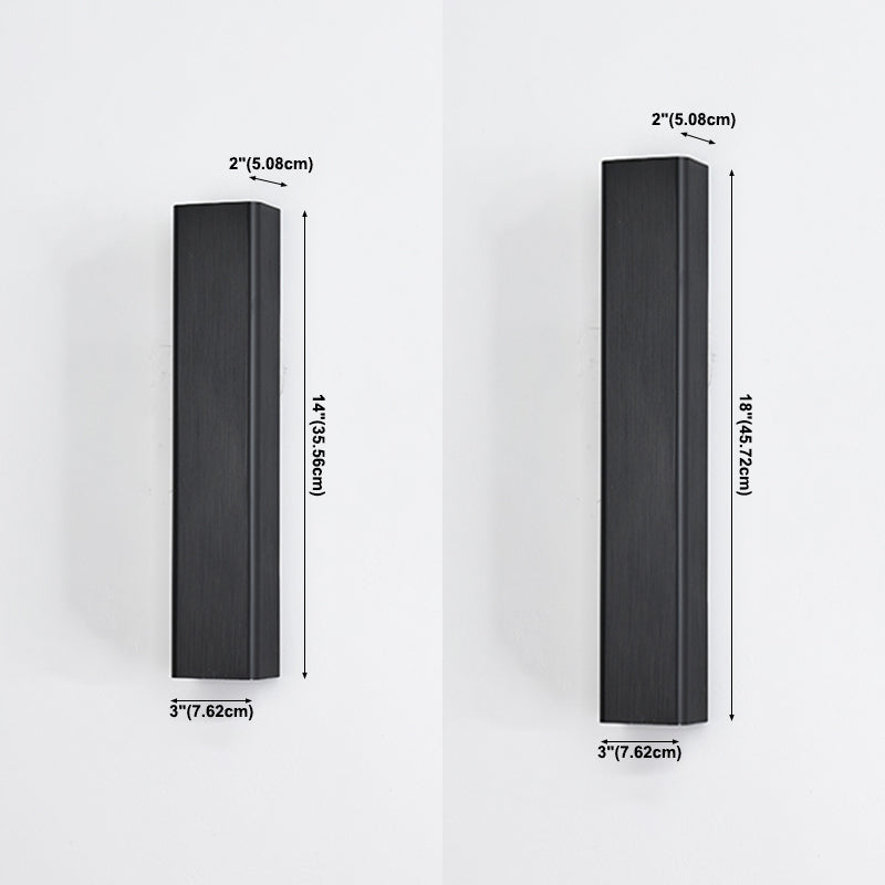 Square Shade Metal Murce Galce Modern Style 2 LICTES ÉCLAIRAGE MURD