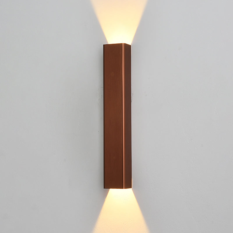 Square Shade Metal Murce Galce Modern Style 2 LICTES ÉCLAIRAGE MURD