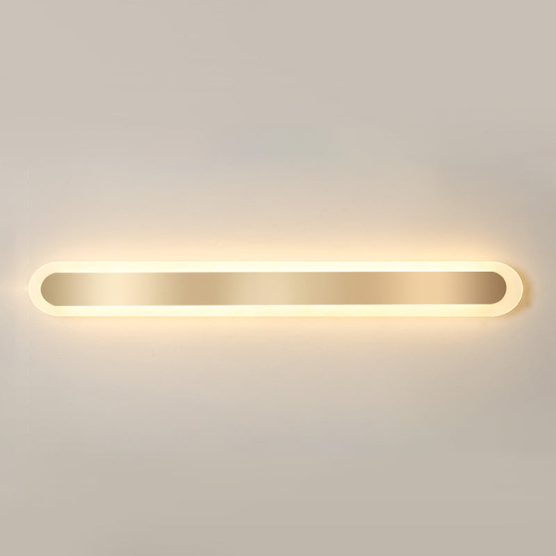 Éclair mural en métal linéaire Éclairage mural de style moderne en or