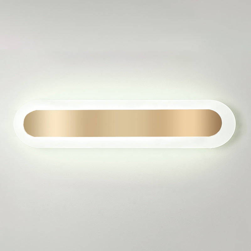 Éclair mural en métal linéaire Éclairage mural de style moderne en or
