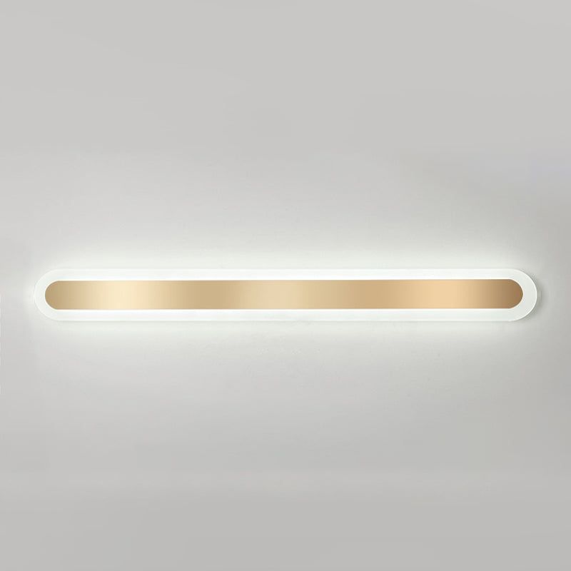 Éclair mural en métal linéaire Éclairage mural de style moderne en or