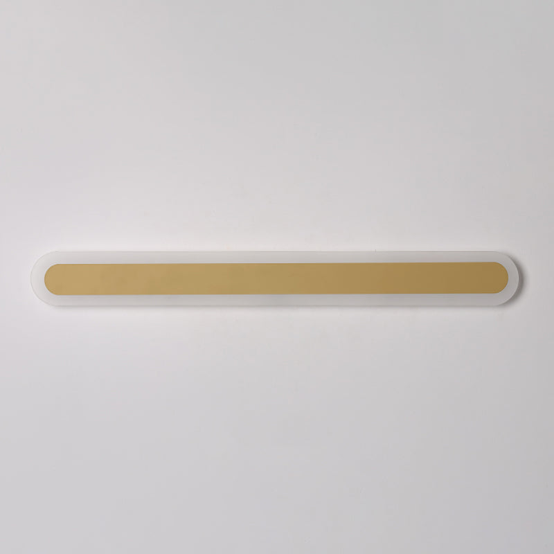 Éclair mural en métal linéaire Éclairage mural de style moderne en or