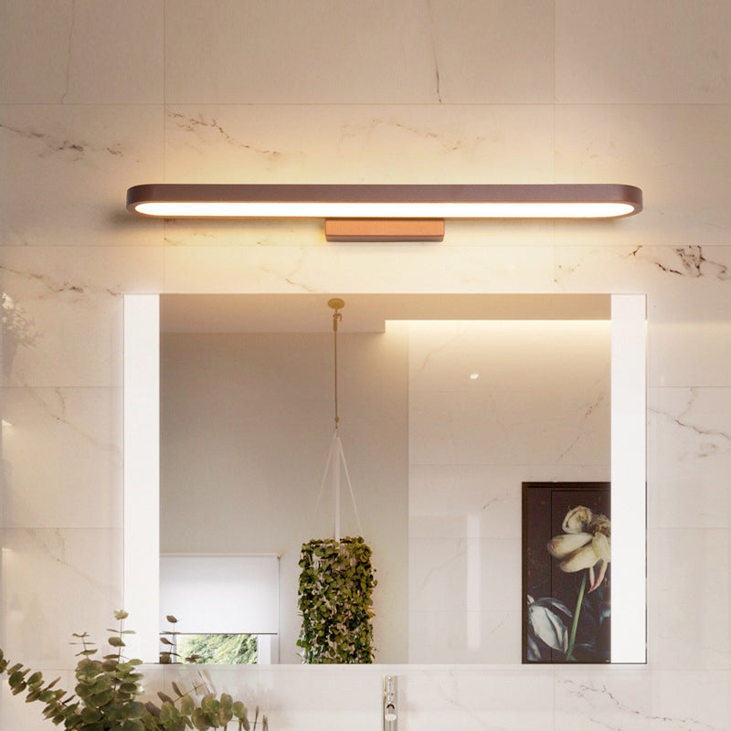 1-Light Linear Wall Sconce Modern Style Metal Wall Lighting for Bathroom