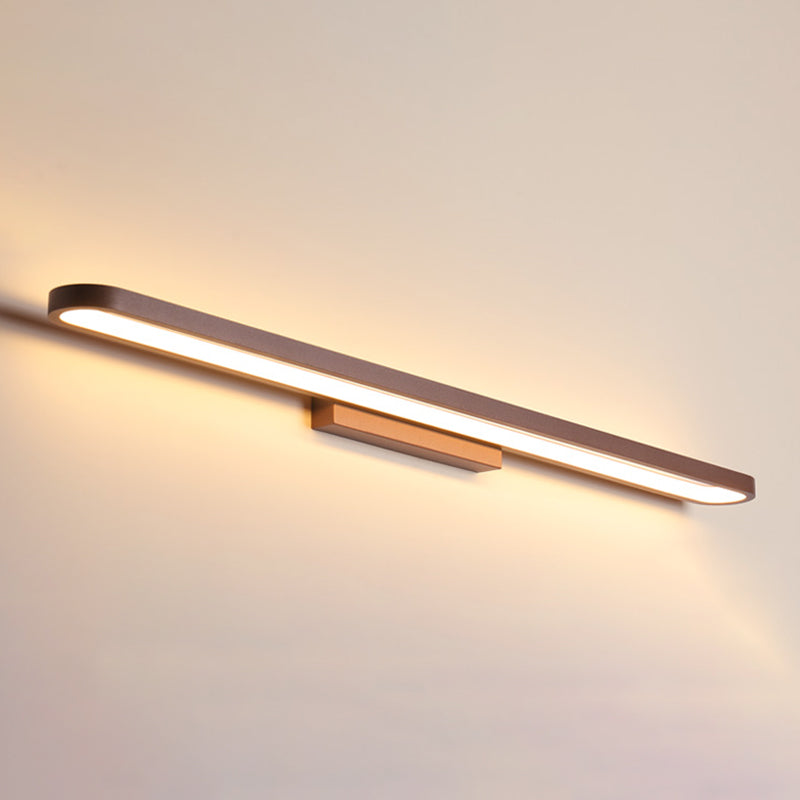 1-Light Linear Wall Sconce Modern Style Metal Wall Lighting for Bathroom