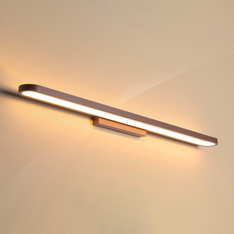 1-Light Linear Wall Sconce Modern Style Metal Wall Lighting for Bathroom