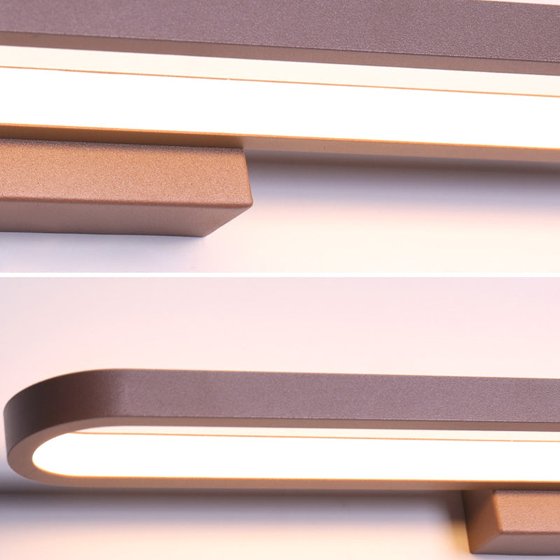1-Light Linear Wall Sconce Modern Style Metal Wall Lighting for Bathroom