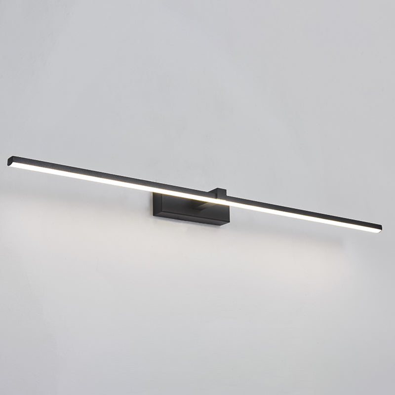 Strip Shape Wall Lighting Modern Style Metal 1 Lights Sconce Lamp for Bathroom