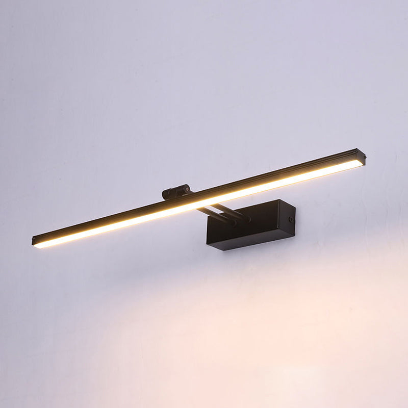 Metalen lineaire ijdelheid muur sconce moderne stijl 1 licht ijdelheid spiegellichten