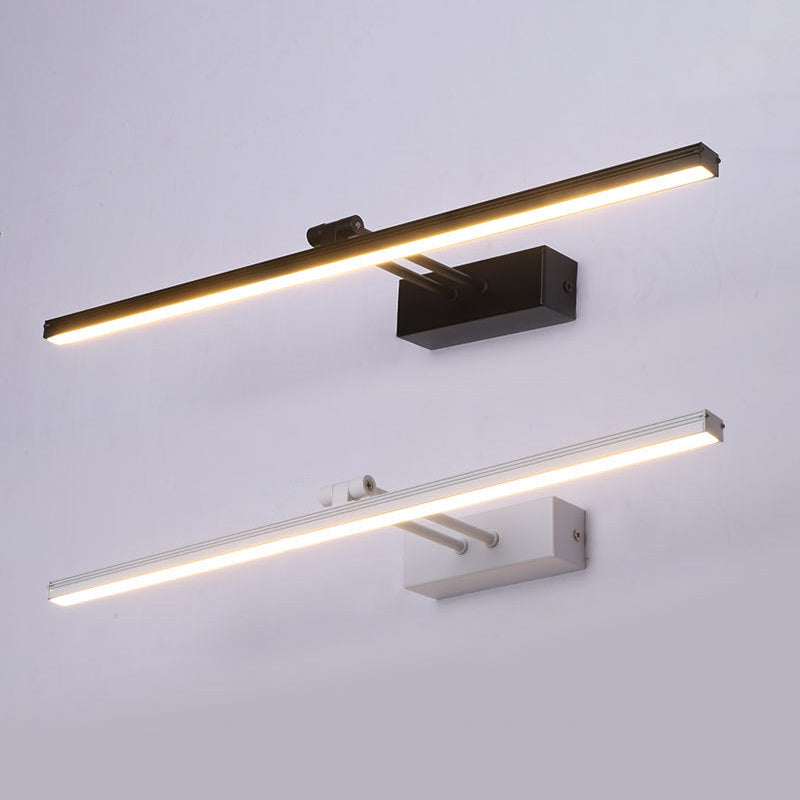 Metalen lineaire ijdelheid muur sconce moderne stijl 1 licht ijdelheid spiegellichten