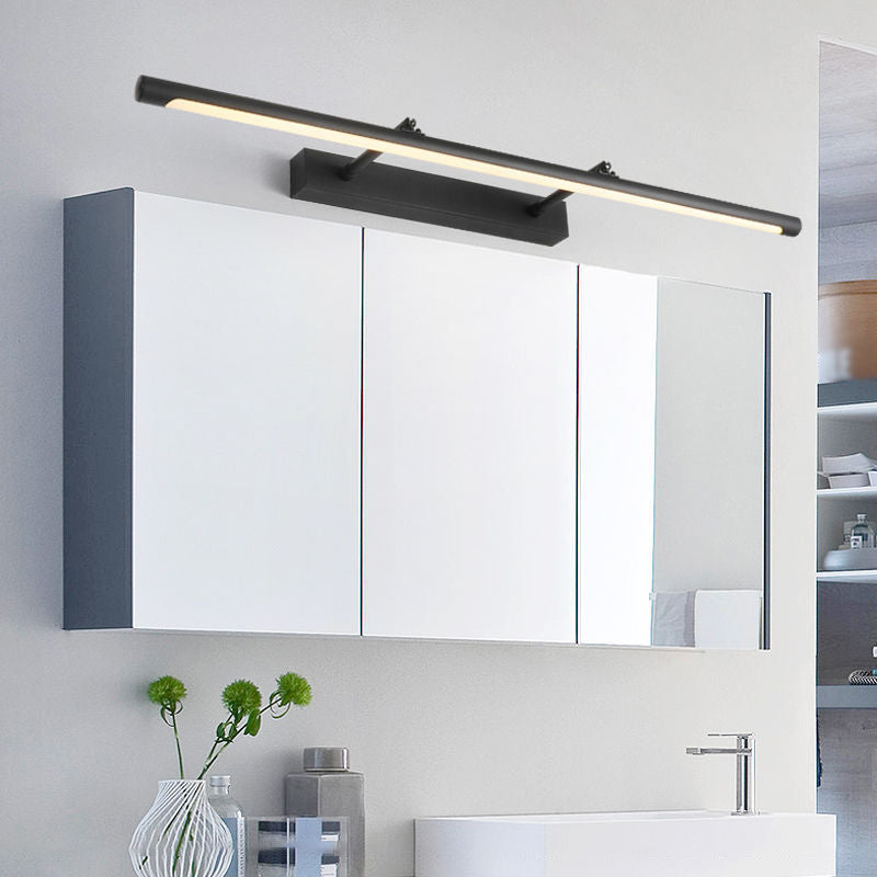 Metal lineare murale vanità leggero stile moderno 1 luci specchio da vanità leggero