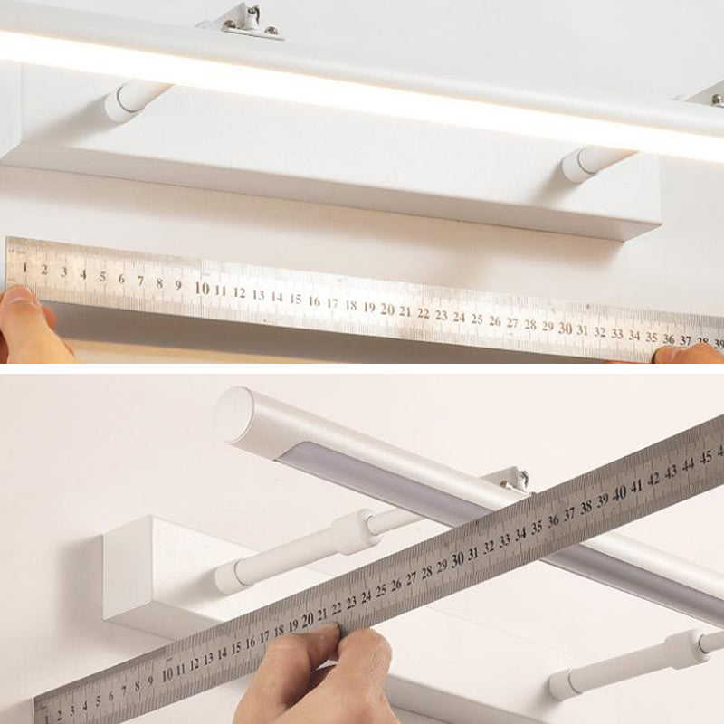 Metal lineare murale vanità leggero stile moderno 1 luci specchio da vanità leggero