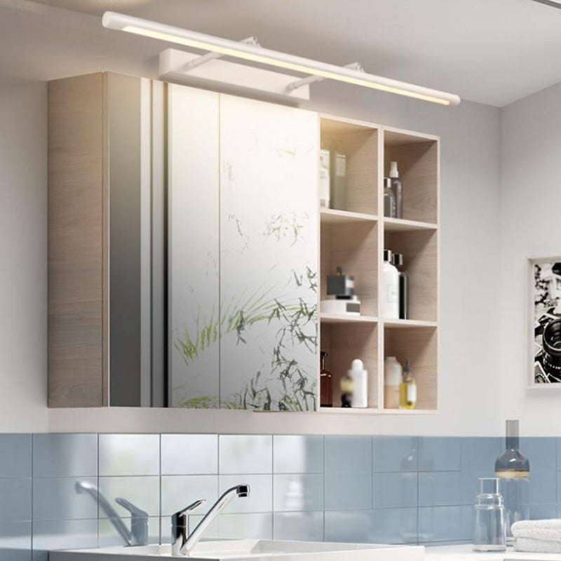 Metal lineare murale vanità leggero stile moderno 1 luci specchio da vanità leggero