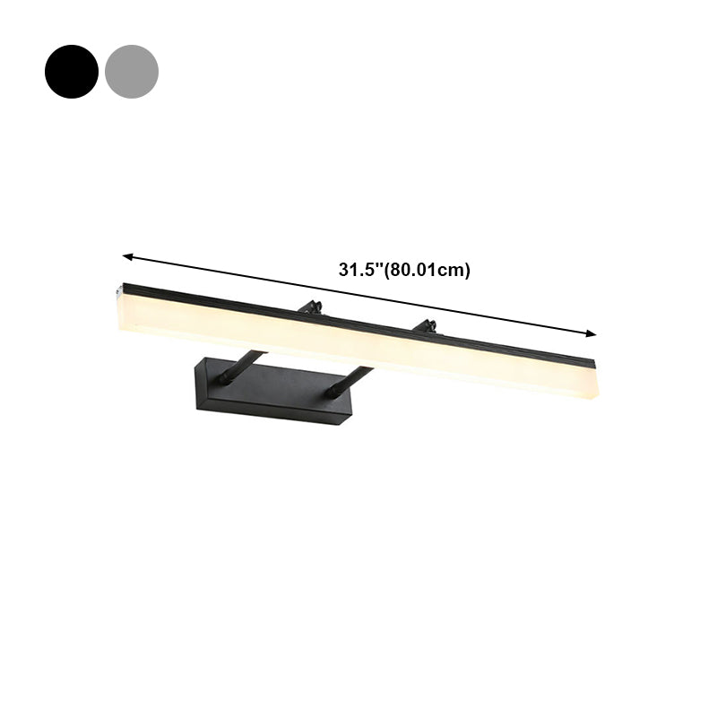 Metal Thin Wall Vanity Light Modern Style 1 Light Vanity Lighting Ideas