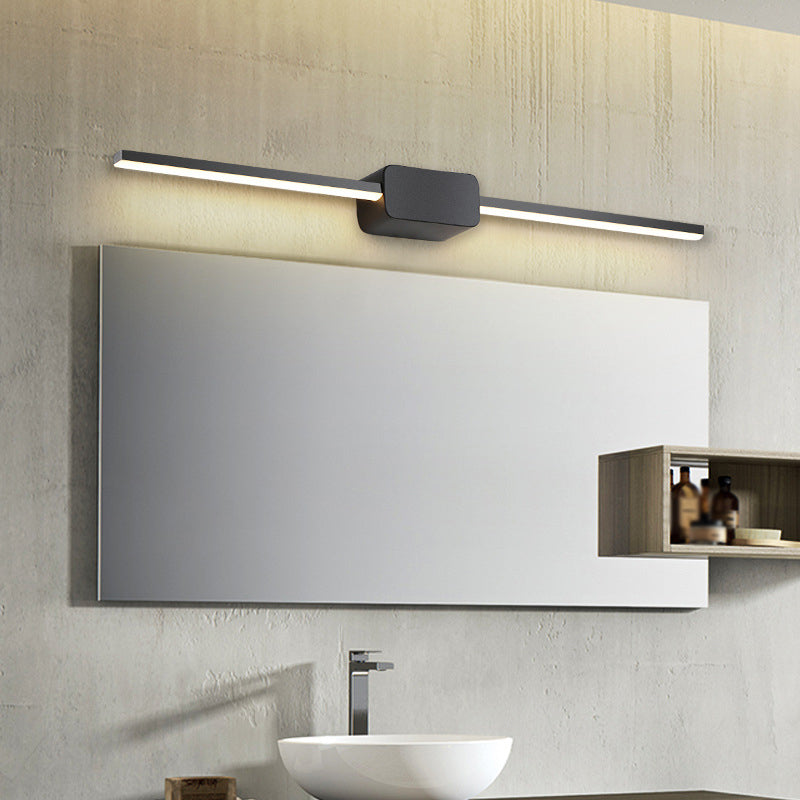 METAL SLIN SLIN VANITY LIGHT LIGHT MODERNO MODERNA 1 Idee di illuminazione da vanità leggeri