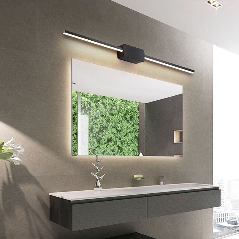 METAL SLIN SLIN VANITY LIGHT LIGHT MODERNO MODERNA 1 Idee di illuminazione da vanità leggeri