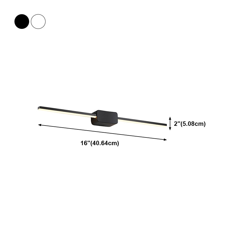 METAL SLIN SLIN VANITY LIGHT LIGHT MODERNO MODERNA 1 Idee di illuminazione da vanità leggeri