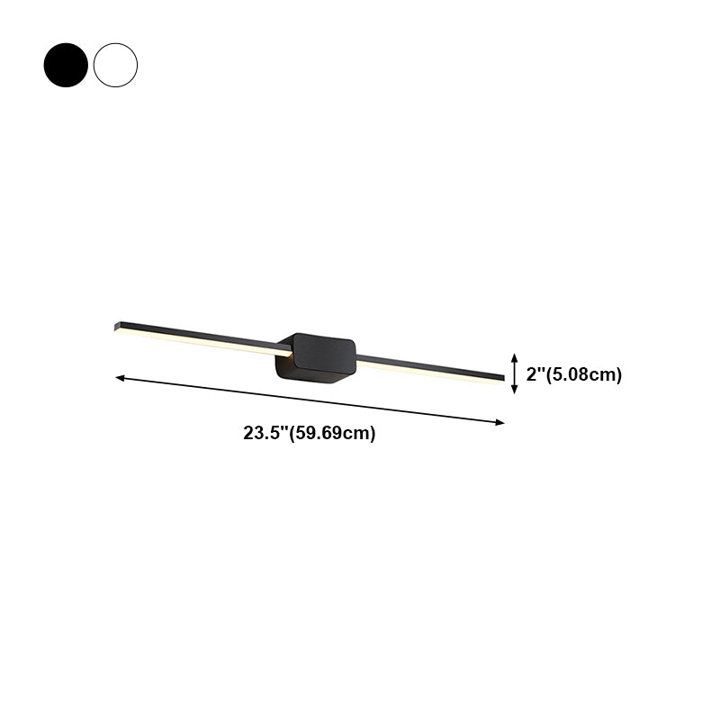 METAL SLIN SLIN VANITY LIGHT LIGHT MODERNO MODERNA 1 Idee di illuminazione da vanità leggeri