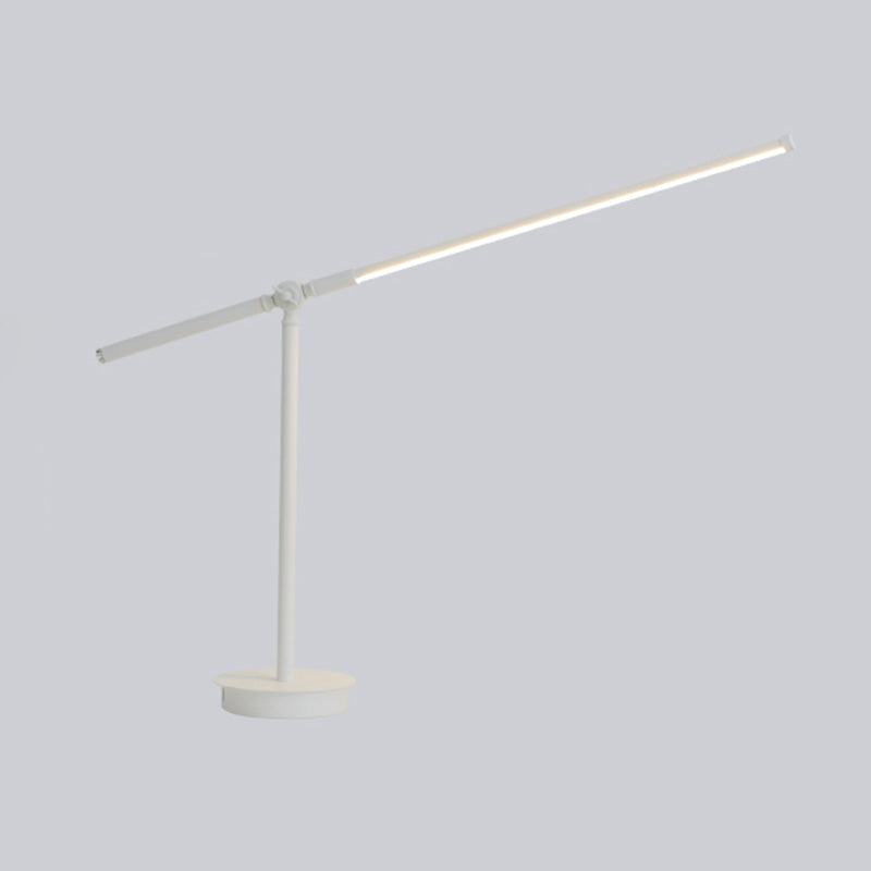 Modern Style Linear Night Table Lamp Metal 1 Light Table Light