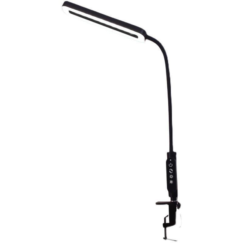 Modern Style Linear Night Table Lamp Metal 1 Light Nightstand Lamp