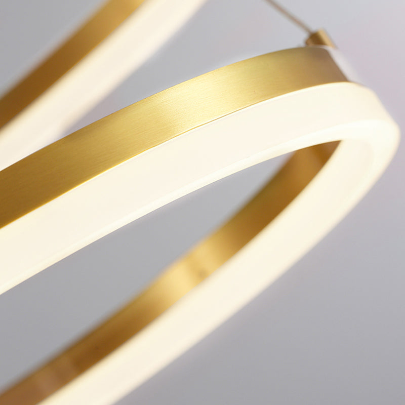 Modern Wrought Iron Hanging Ceiling Lights Tiered Pendant Chandelier for Living Room