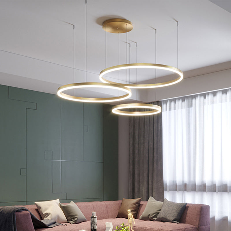 Modern Wrought Iron Hanging Ceiling Lights Tiered Pendant Chandelier for Living Room