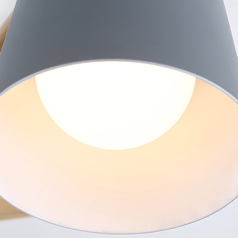 Nordic Colorful Chandelier Metal Wood Pendant Lighting Fixtures for Living Room