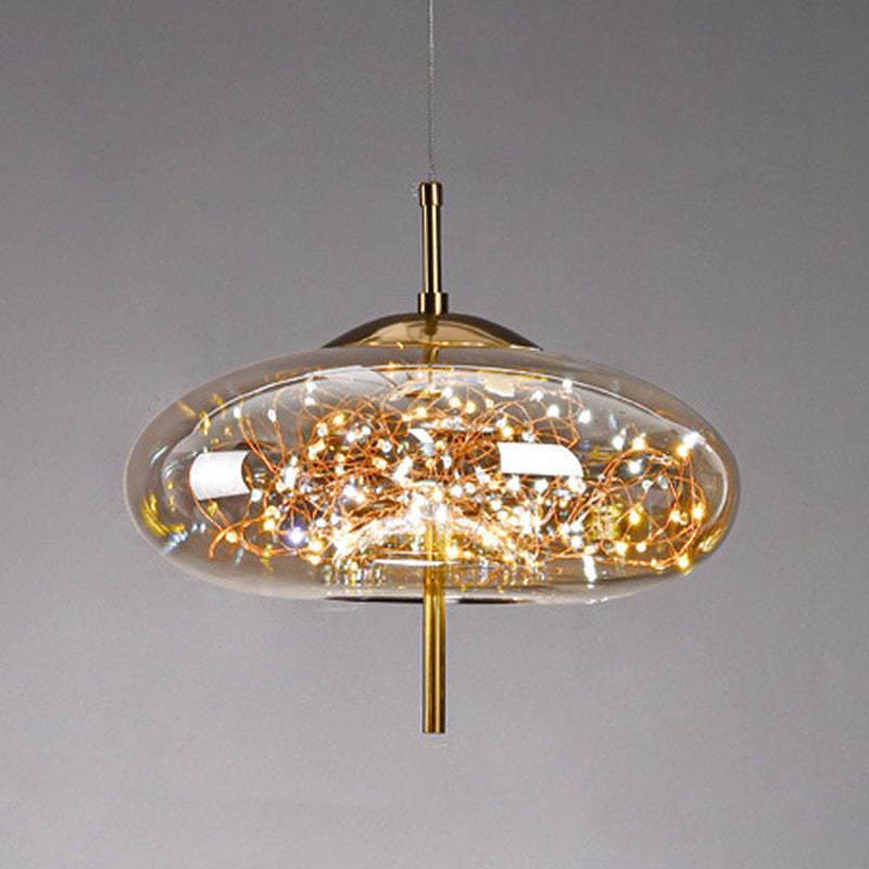 1 éclairage de suspension géométrique légère