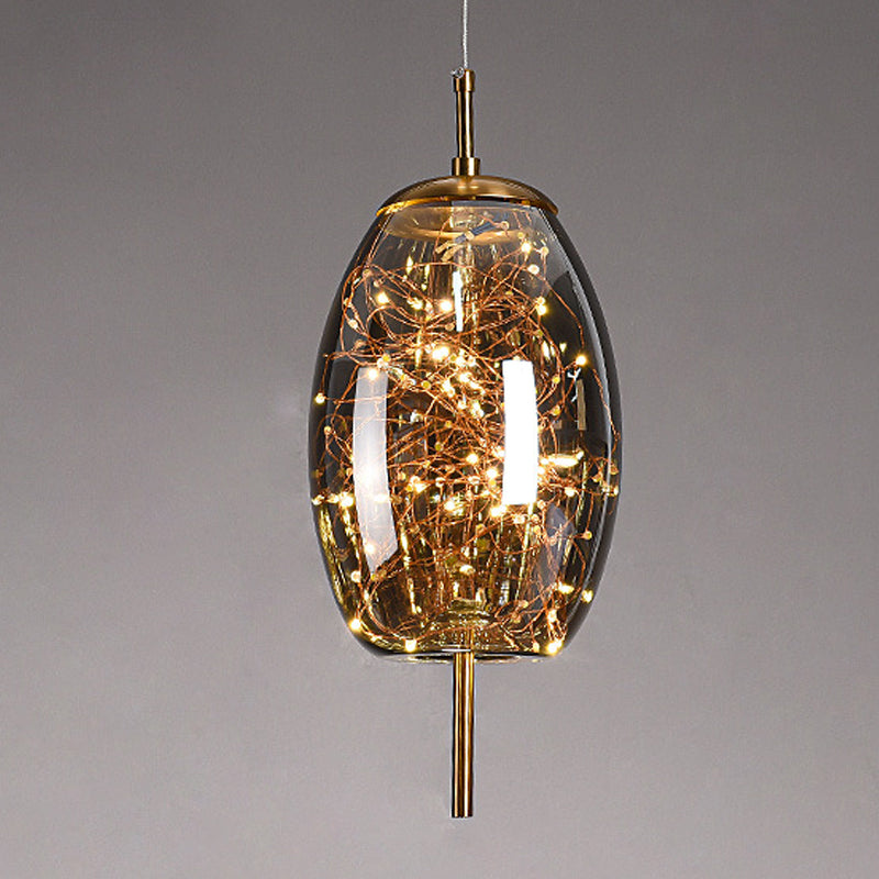 1 éclairage de suspension géométrique légère