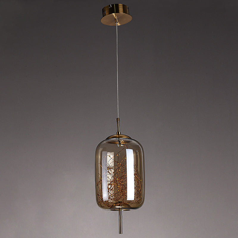 1 éclairage de suspension géométrique légère