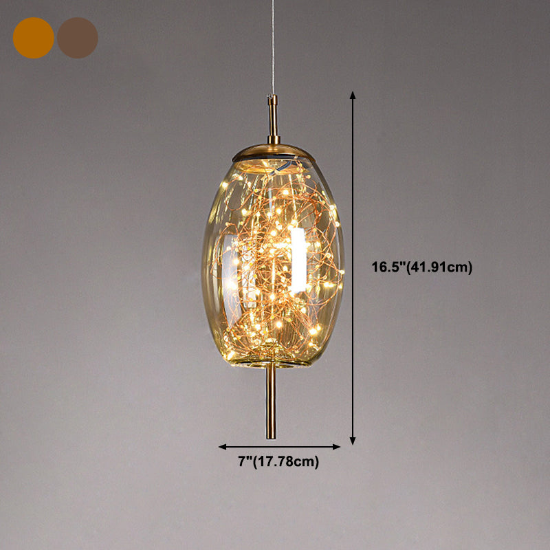 1 éclairage de suspension géométrique légère