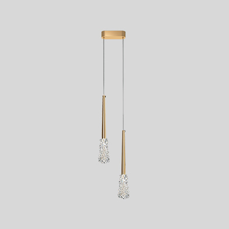 Modern Style Hanging Light Household Crystal Pendent Lighting Fixture for Living Room