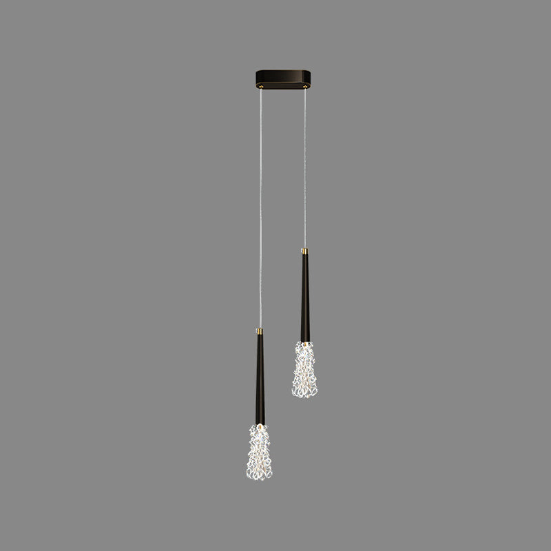 Modern Style Hanging Light Household Crystal Pendent Lighting Fixture for Living Room