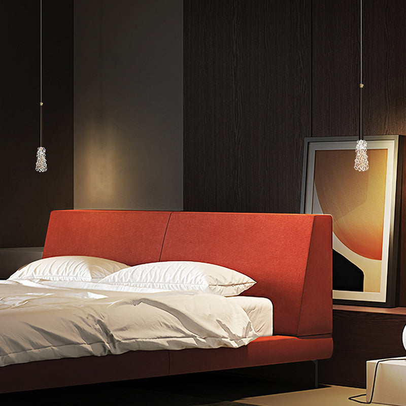 Modern Style Hanging Light Household Crystal Pendent Lighting Fixture for Living Room