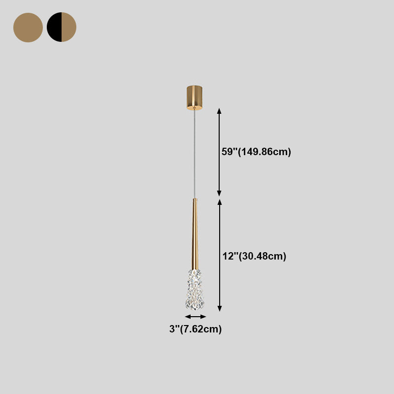 Modern Style Hanging Light Household Crystal Pendent Lighting Fixture for Living Room