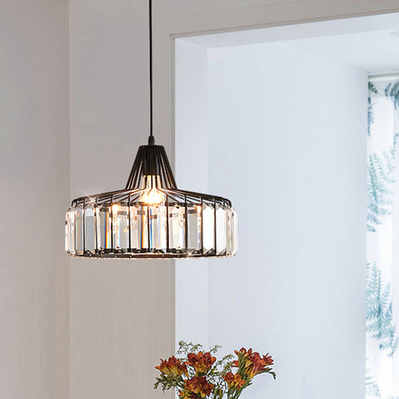 Modern Style Hanging Light Crystal Pendent Lighting Fixture for Sitting Room
