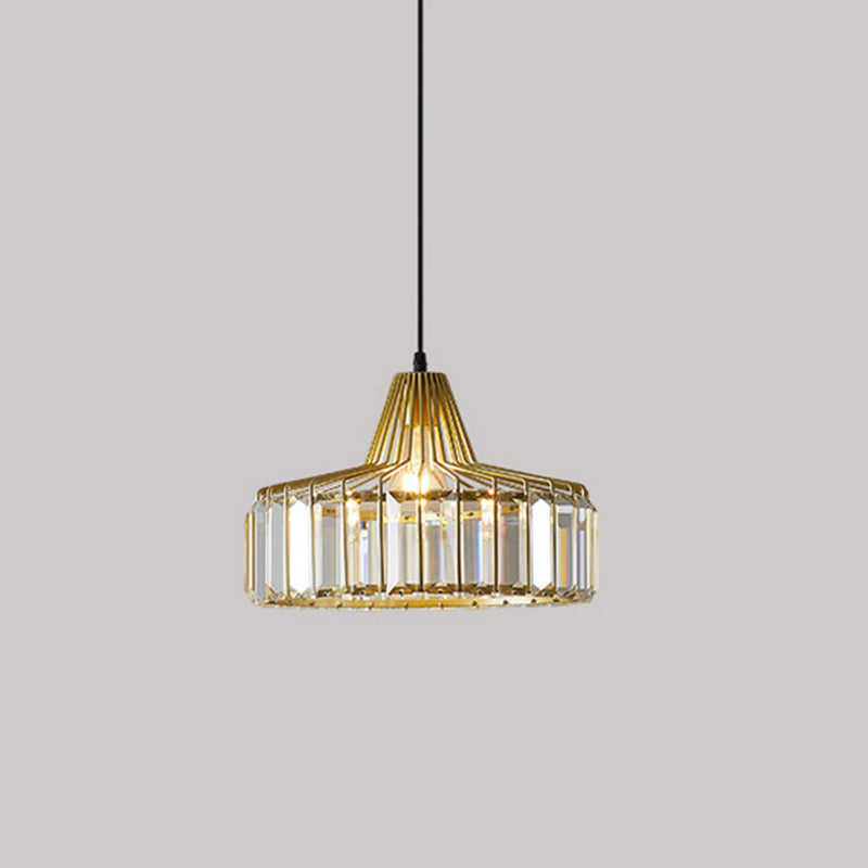 Modern Style Hanging Light Crystal Pendent Lighting Fixture for Sitting Room
