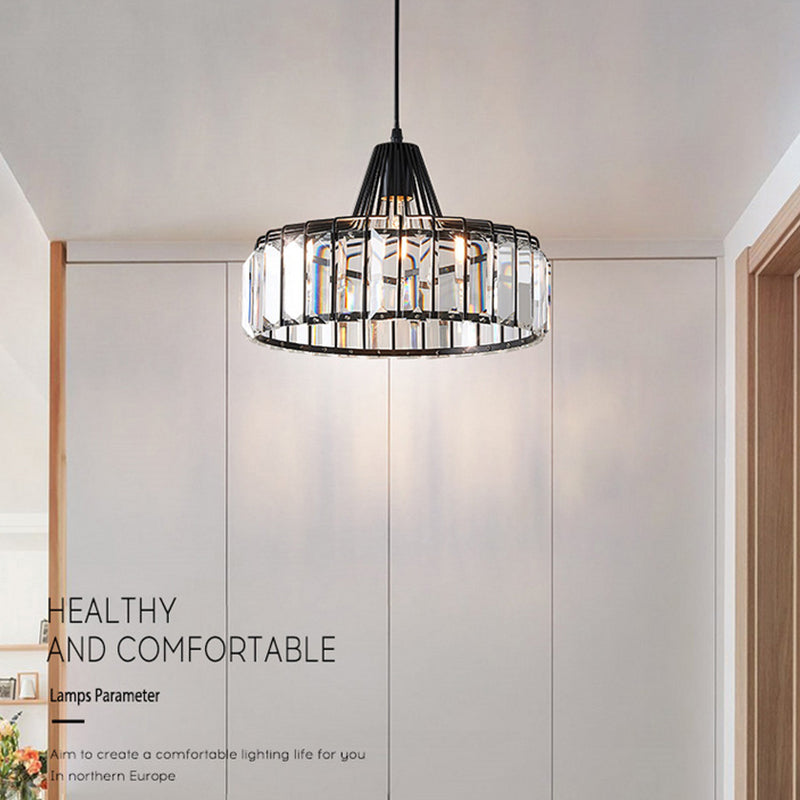 Modern Style Hanging Light Crystal Pendent Lighting Fixture for Sitting Room