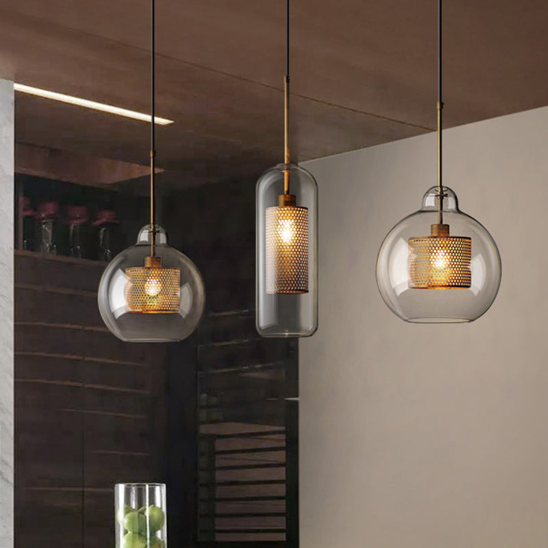 Verre pendante suspendue