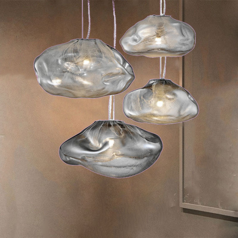 Glass Suspension Pendant Light Minimalist Style Pendant Lighting Fixture