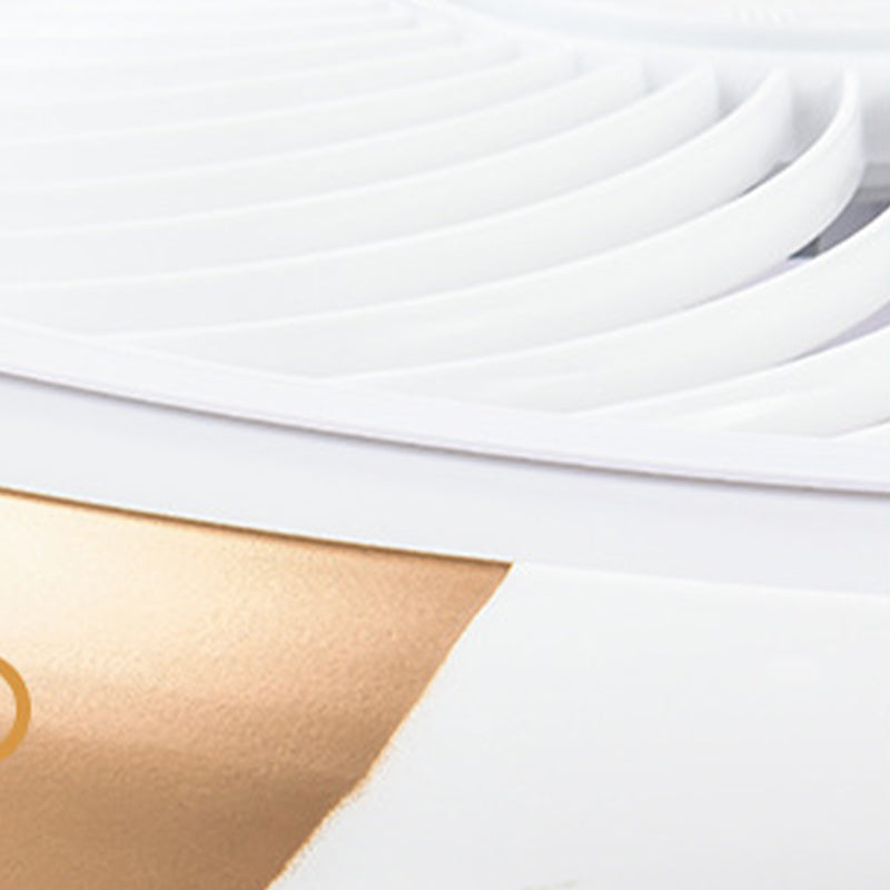 Moderne runde LED -Deckenventilator Leichte einfache Flush Mount Light für Wohnzimmer