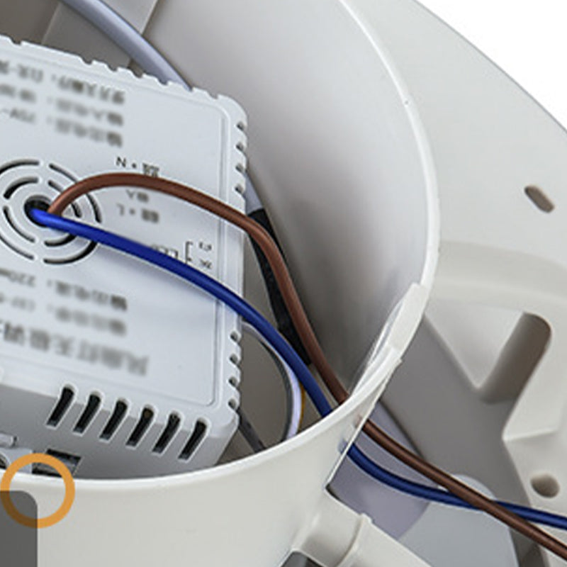 Moderne runde LED -Deckenventilator Leichte einfache Flush Mount Light für Wohnzimmer