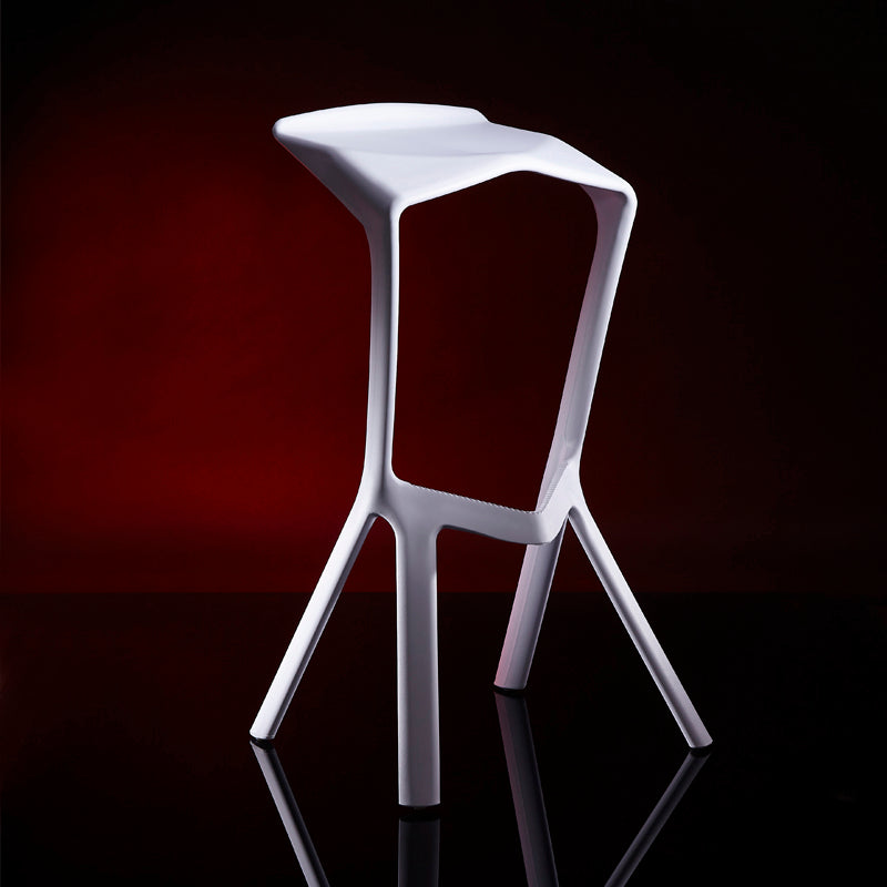 Scandinavia Style Bar-stool PP Legs Saddle Seat Stool for Kitchen Bar