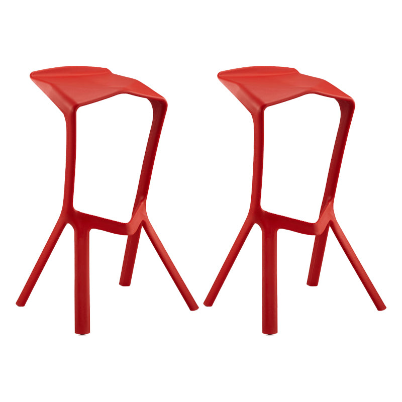 Scandinavia Style Bar-stool PP Legs Saddle Seat Stool for Kitchen Bar