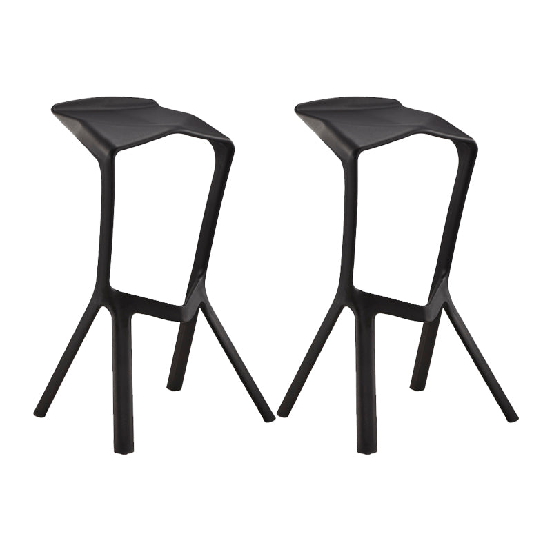 Scandinavia Style Bar-stool PP Legs Saddle Seat Stool for Kitchen Bar