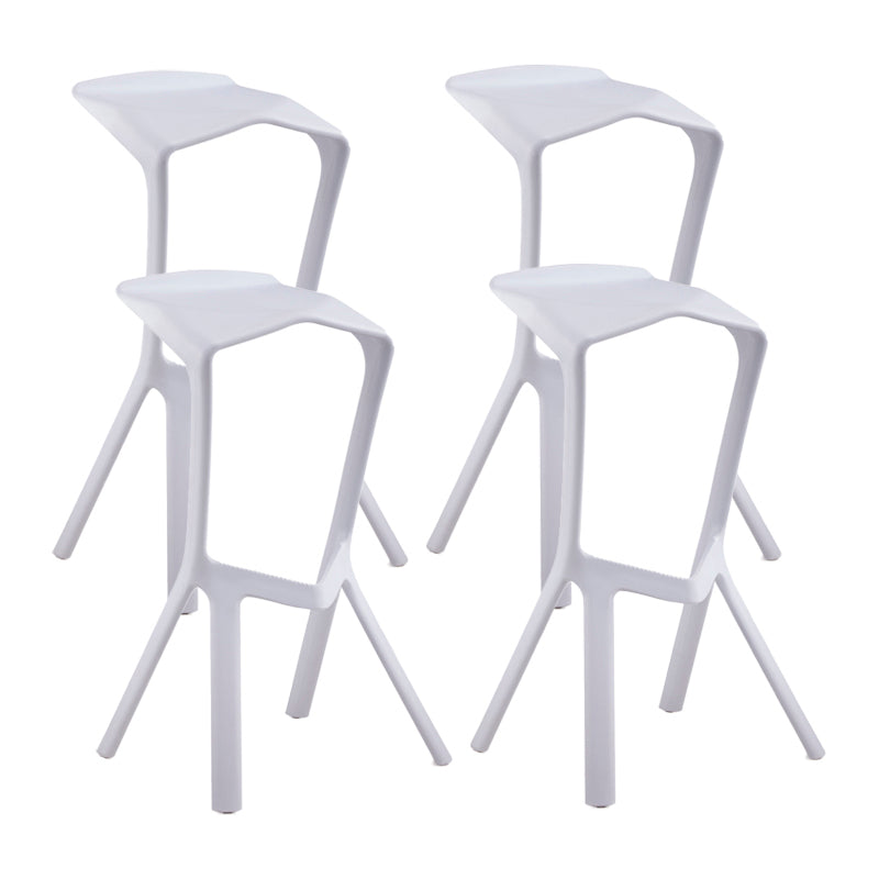 Scandinavia Style Bar-stool PP Legs Saddle Seat Stool for Kitchen Bar