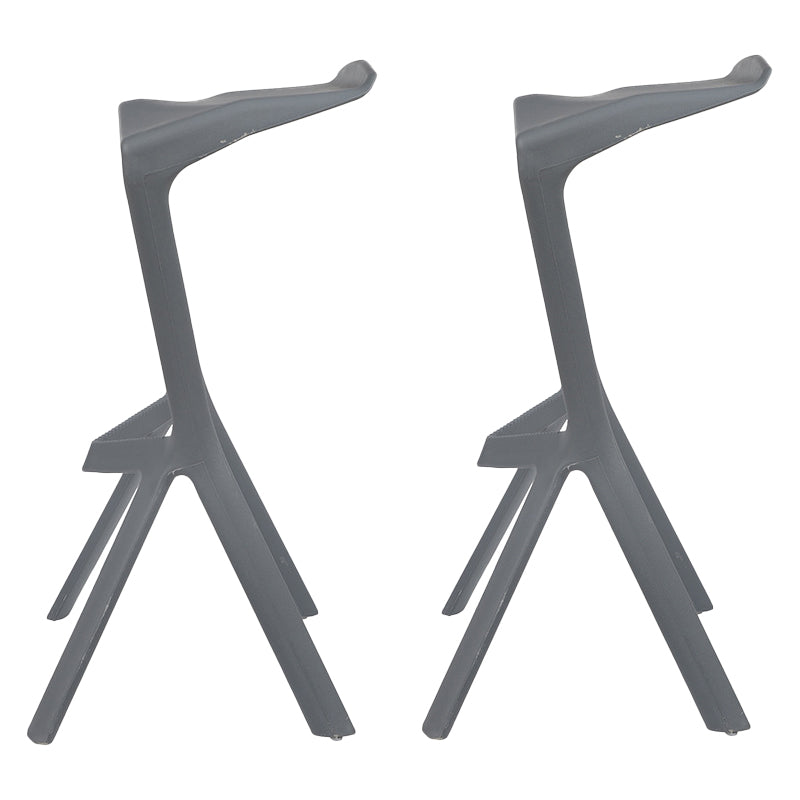 Scandinavia Style Bar-stool PP Legs Saddle Seat Stool for Kitchen Bar