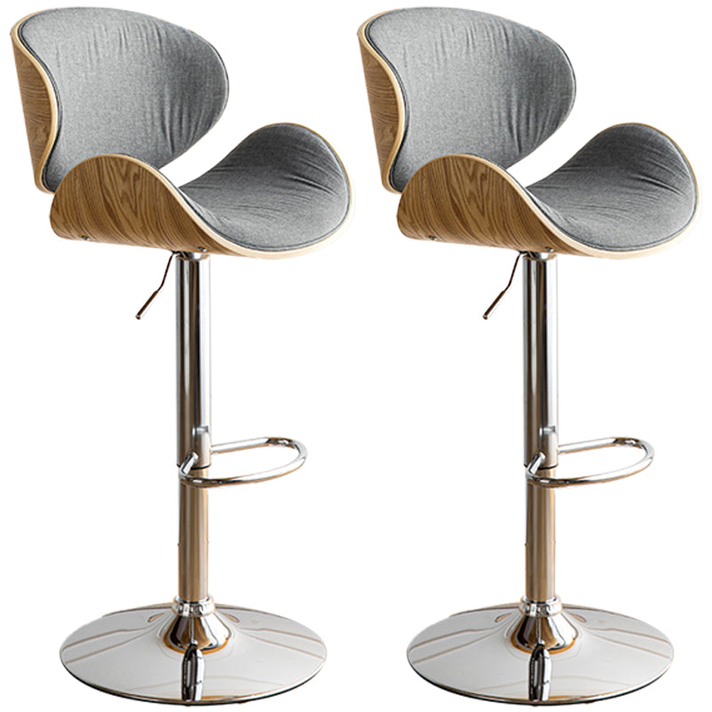 Barhocker aus Metall im modernen Stil mit drehbarem und höhenverstellbarem Bistro-Barhocker 32 Zoll