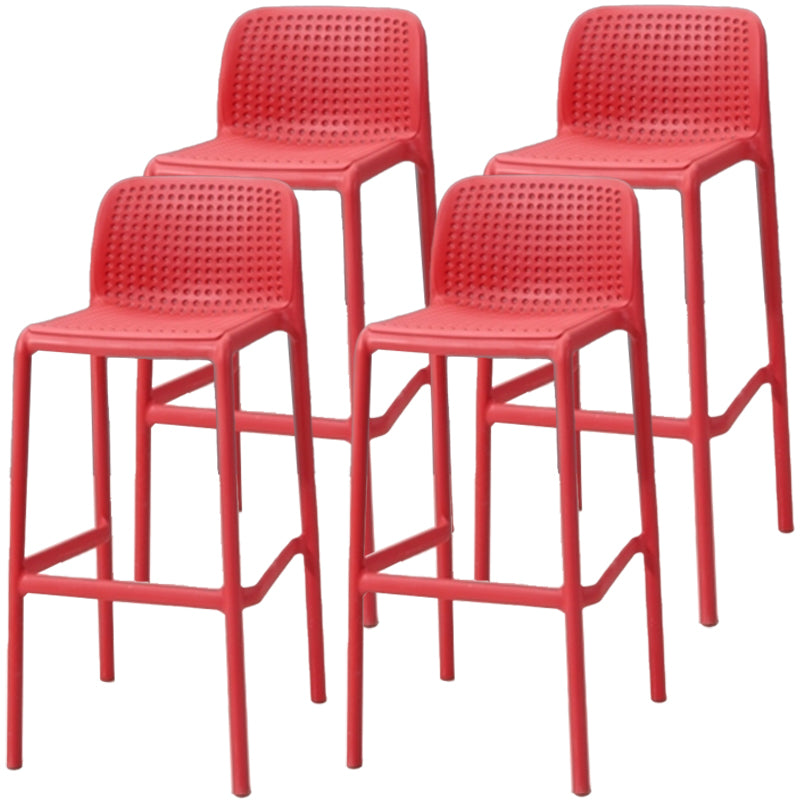 Sgabello da bar in plastica moderno sgabello da banco posteriore senza braccio con sedile di plastica e pedale