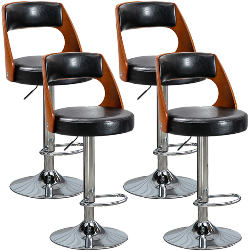 Barhocker im industriellen Stil, Metallbeine, runder Sitz, verstellbarer Hocker für Thekenbar