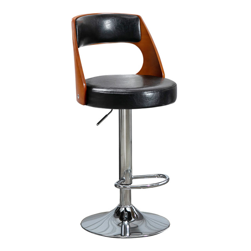 Barhocker im industriellen Stil, Metallbeine, runder Sitz, verstellbarer Hocker für Thekenbar